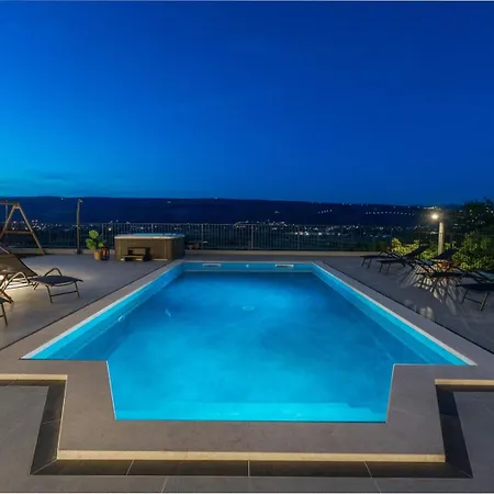 New! Dalmatia With Sauna, Hot Tub, Heated Pool Villa Grubine